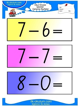 Çocuklar İçin toplam işlemi yaprak testleri 